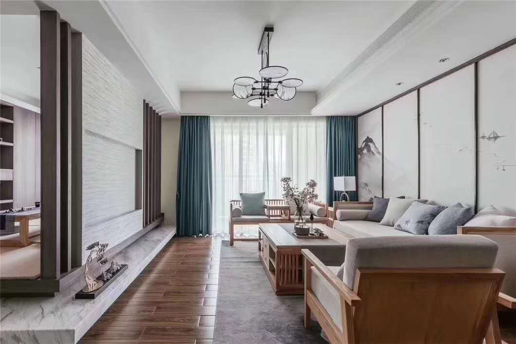 佛山市招商樾園現(xiàn)代簡約風格三居室裝修案例